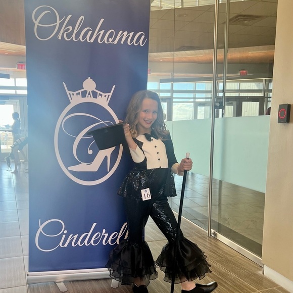 Tuxedo Sequin Jumpsuit - Picture 2 of 2